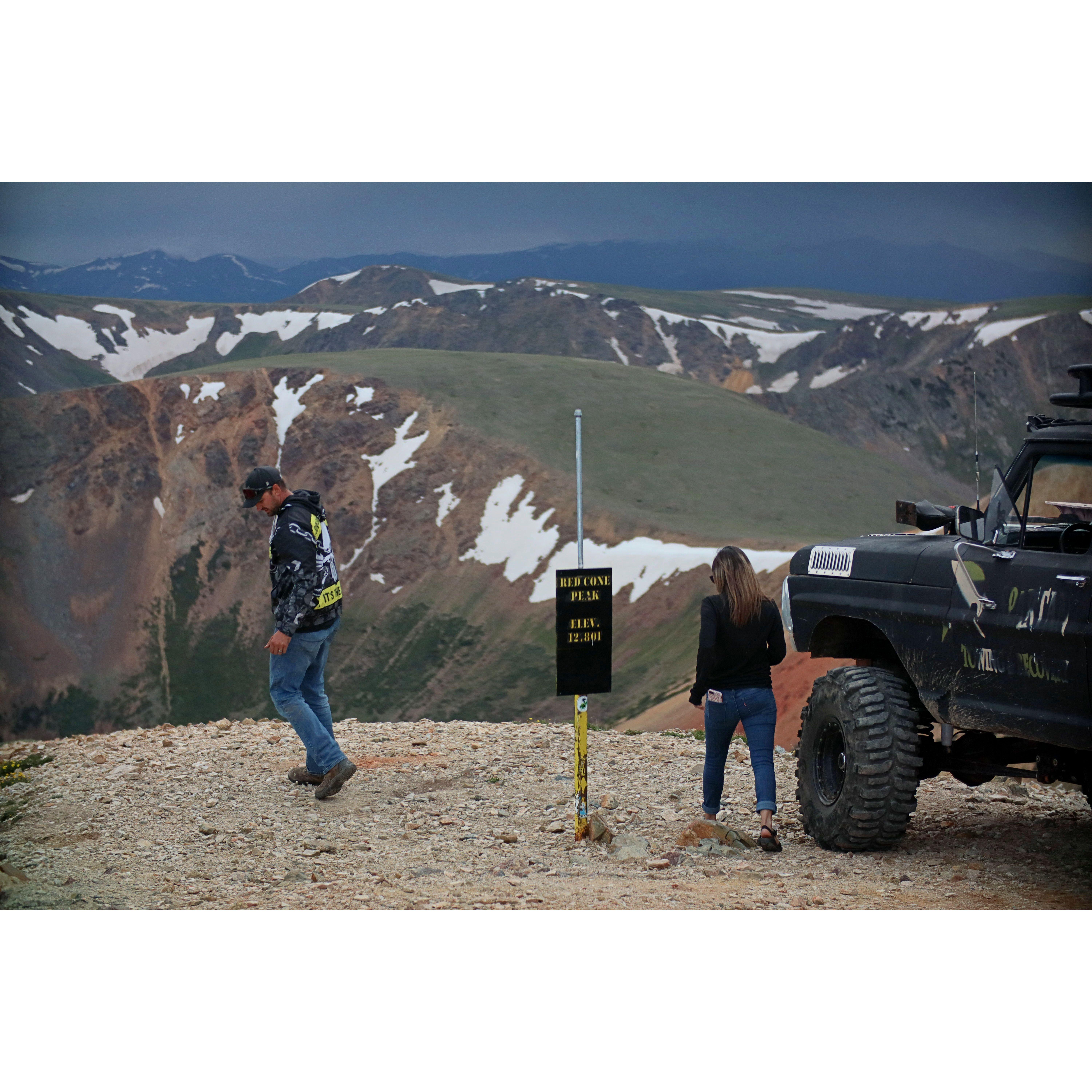 On our way to get our "pictures" at top of red cone peak.