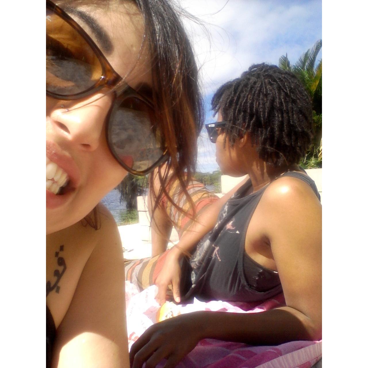 This is the VERY FIRST picture we ever took together. Hanging out at the FSU Rez and eating Jimmy Johns.