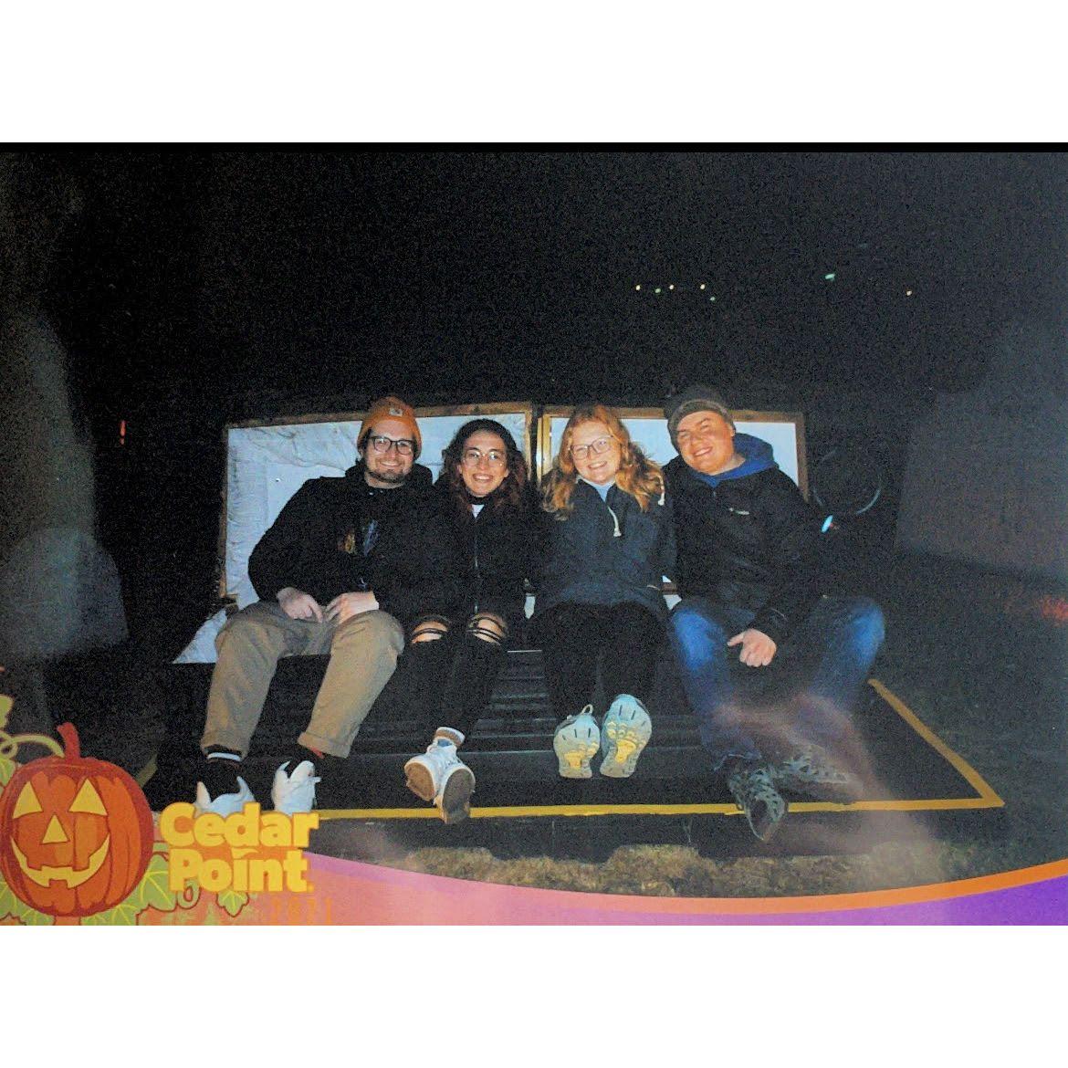 Halloweekends at Cedar Point with our good friends Jack and Lauren.