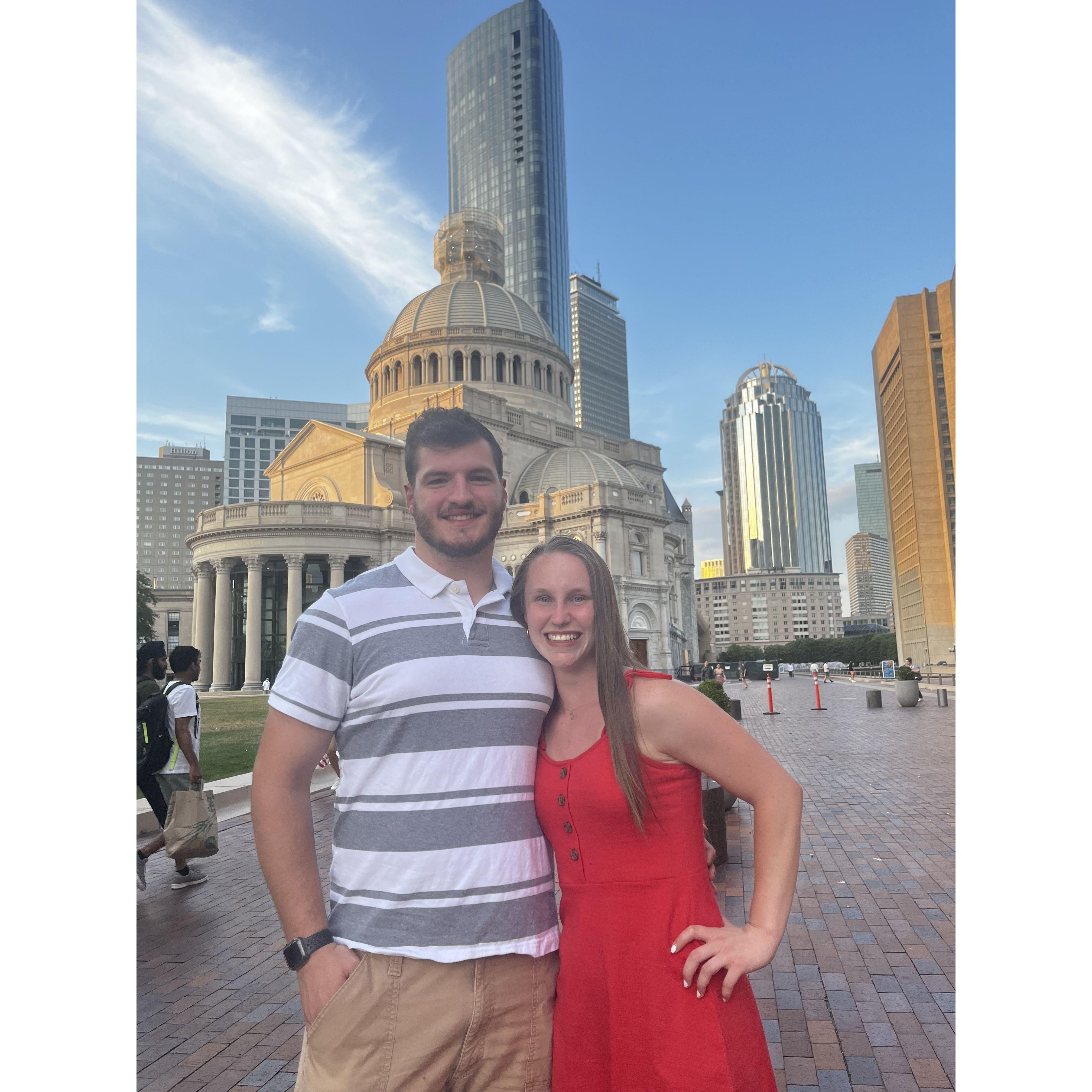 Cody came and visited Olivia in Boston half way through our long distance stent. Did the Freedom trail, got some amazing pizza, and stepped foot on the Harvard football field.