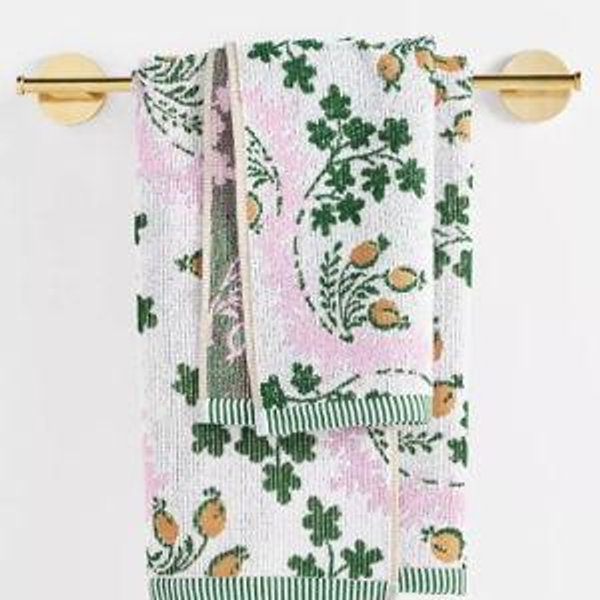 Gooseberry Cotton Woven Floral Towel Collection