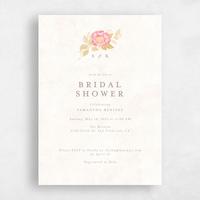 Pink Wedding Wedding Shower Invitation - Muriano Portrait