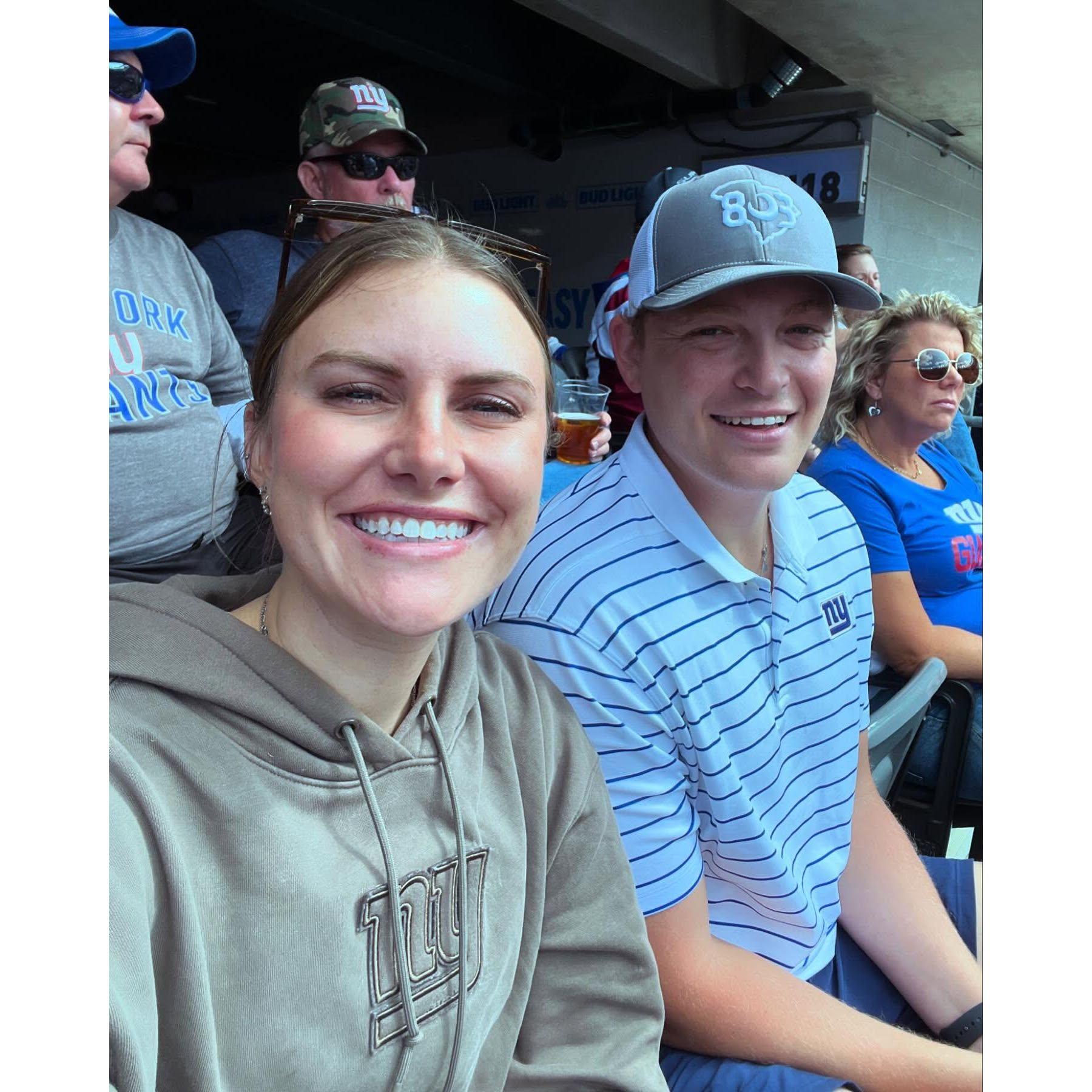 New York Giants Opening Day as fans!