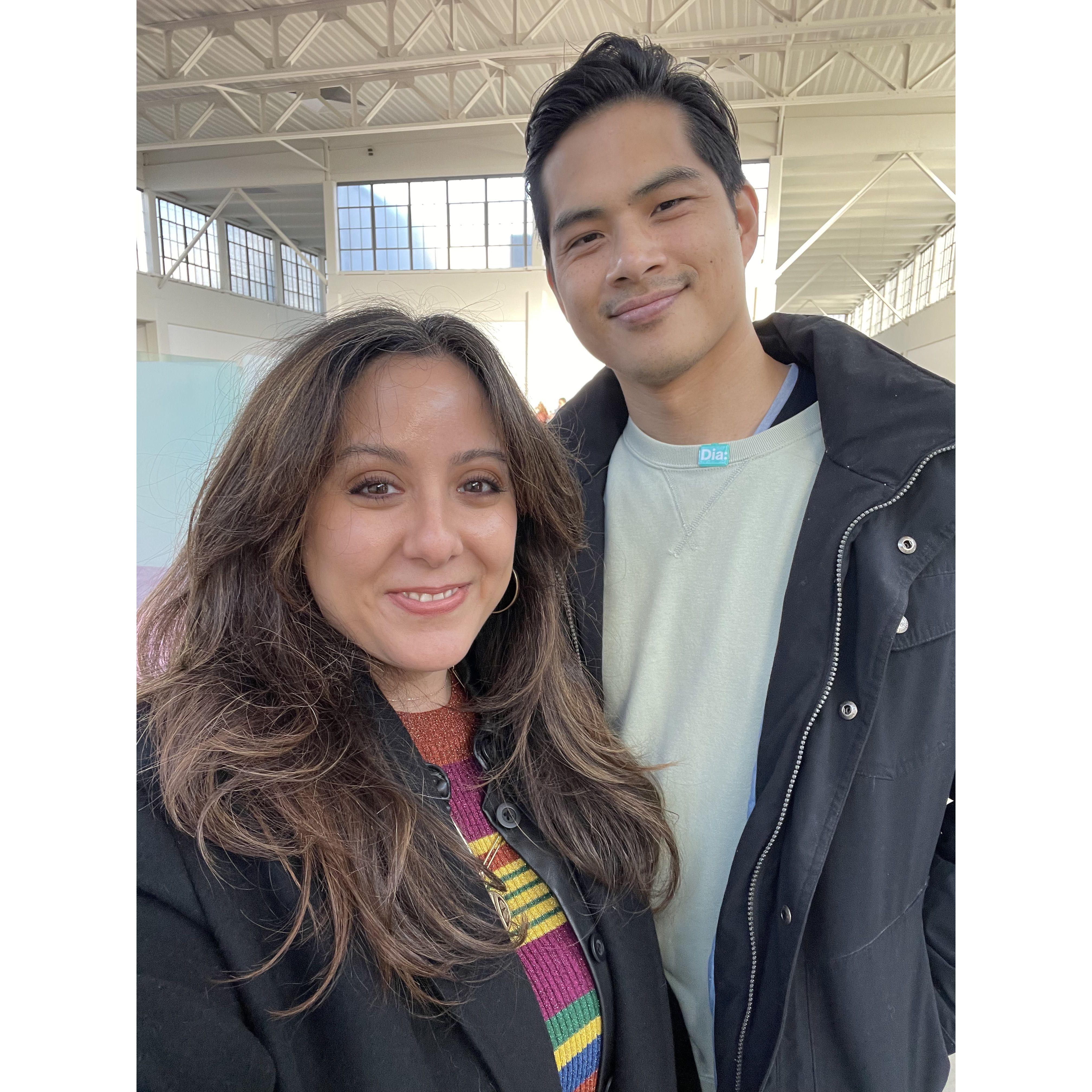 At Dia: Beacon, Vanessa's favorite modern art museum.