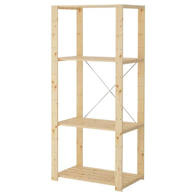 HEJNE Shelf unit, softwood30 3/4x19 5/8x67 3/8 "