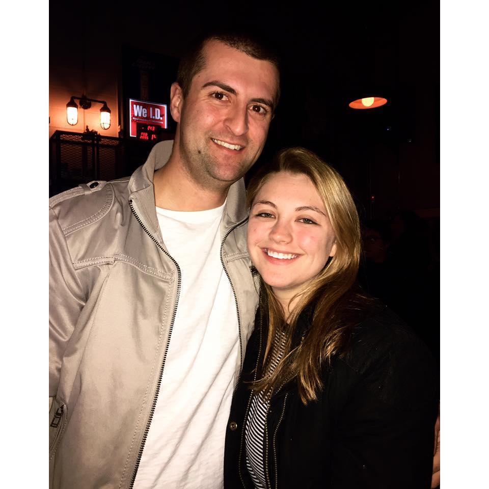 Our first photo together, February 2016
