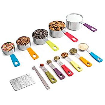 KUKPO Measuring Cups and Spoons Set