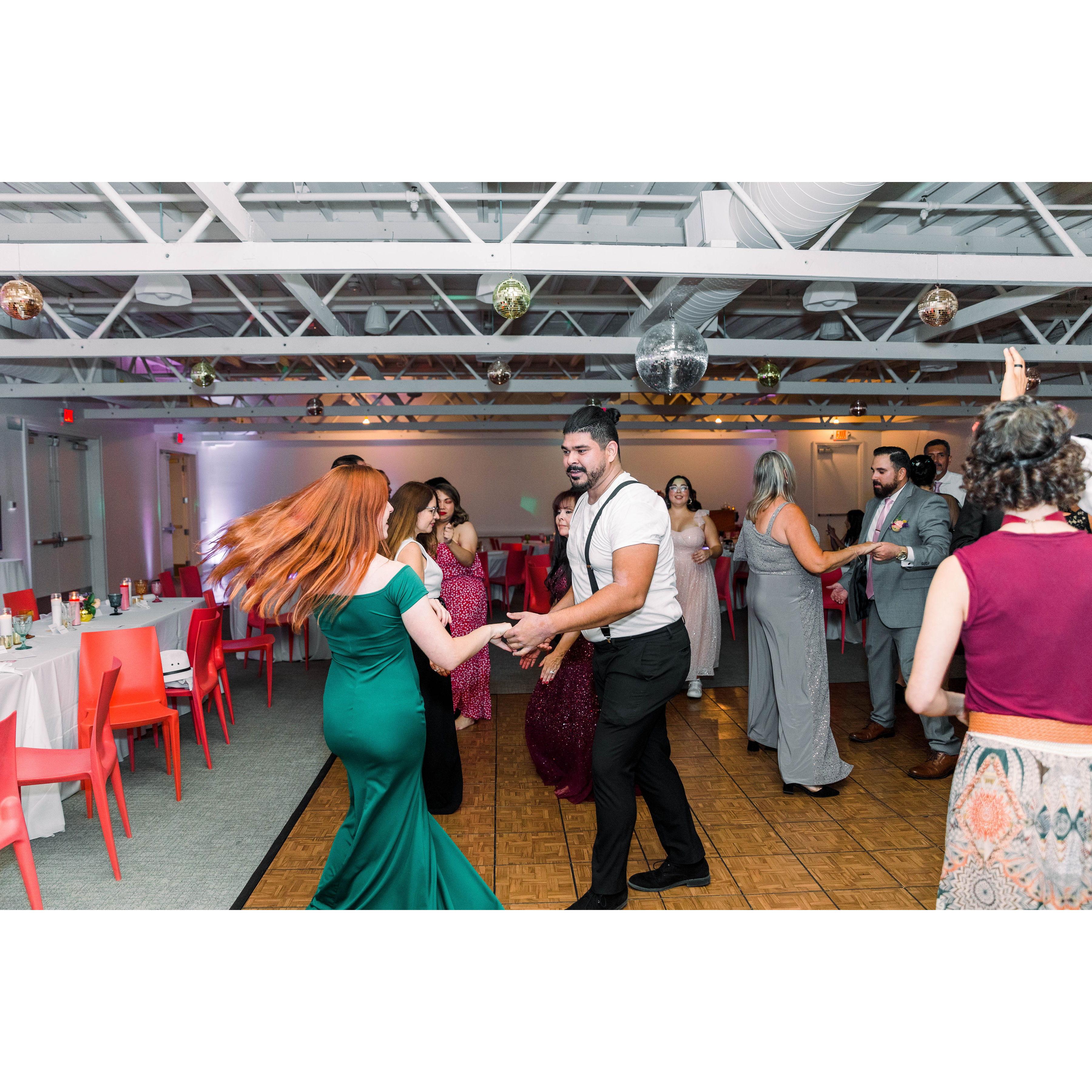 It's rare that a photographer catches two people falling in love, but here we are dancing the night away at Michelle and Patrick's wedding.