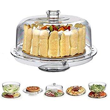 Libbey Selene Cake Dome 2-Piece Set, Clear