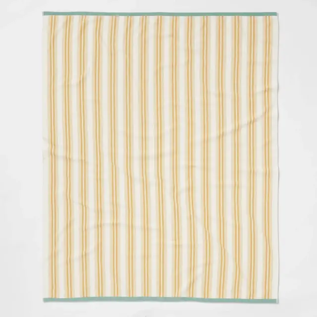 Yellow Striped Jumbo Beach Towel - Threshold™