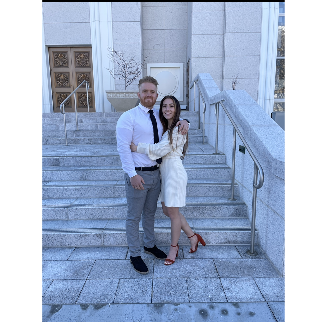 At another wedding, also a few hours later was the first time we said “I love you”