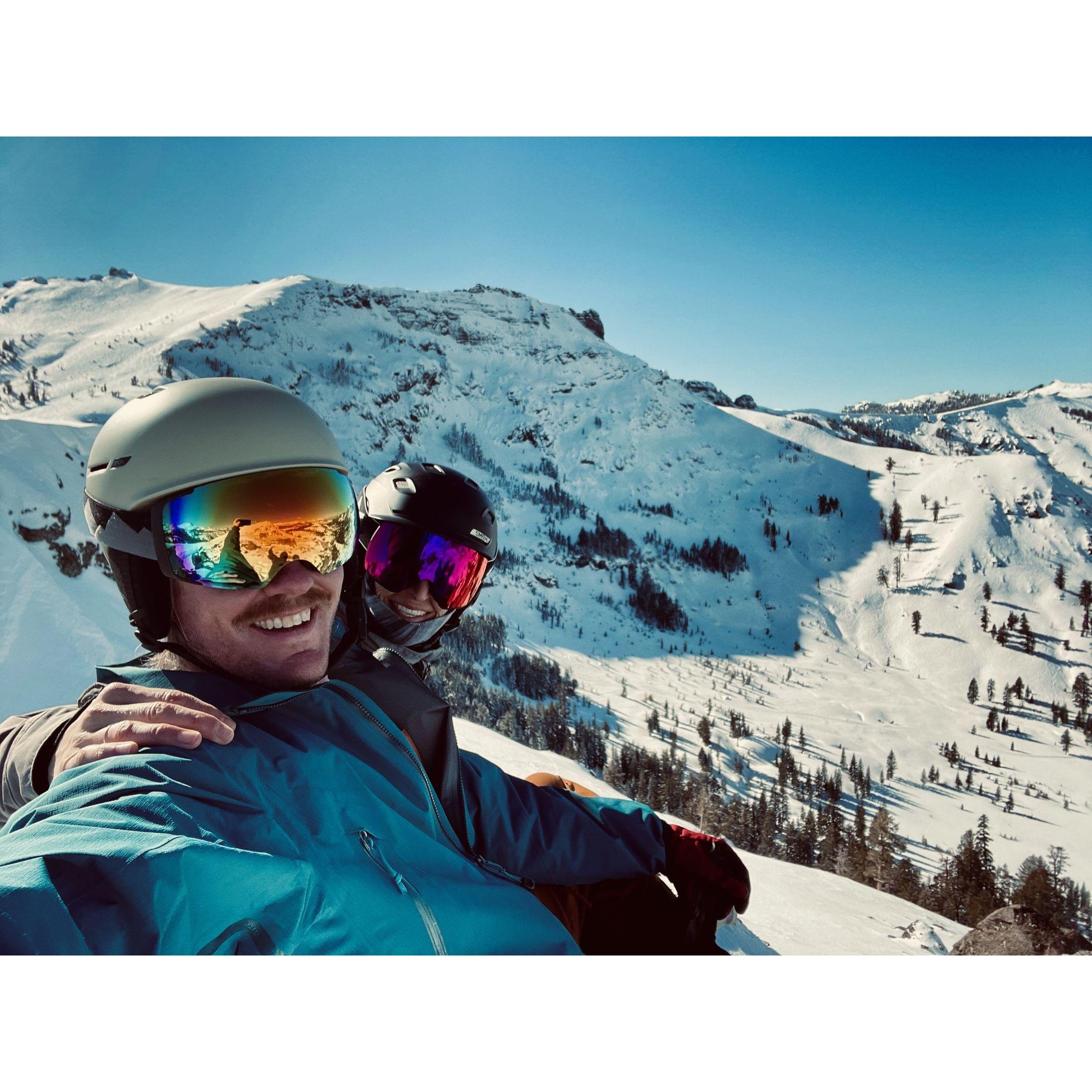 Taking the chair at Kirkwood.