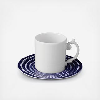 Perlee Espresso Cup and Saucer