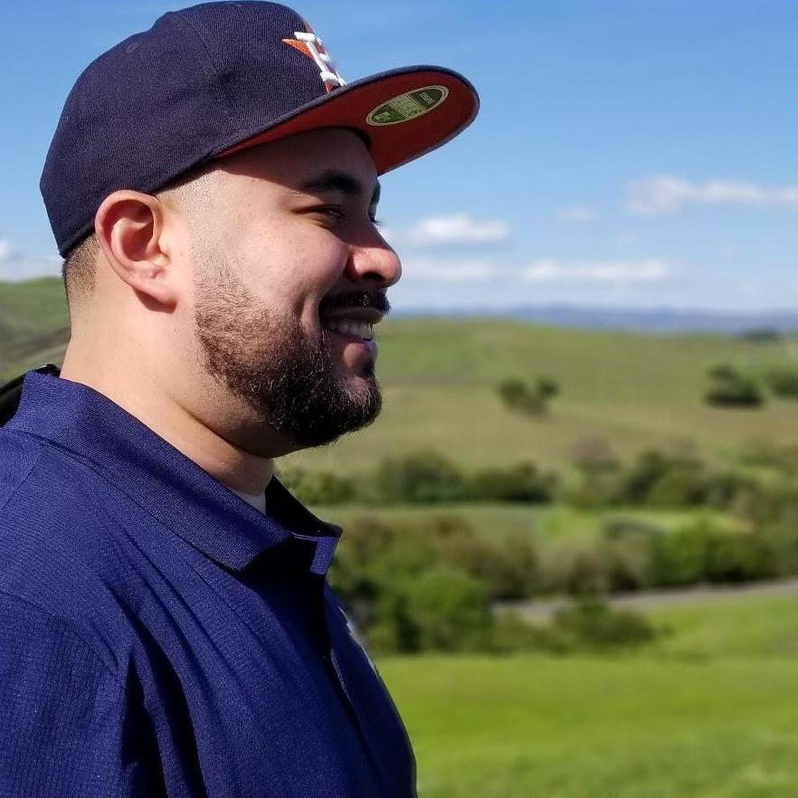 Visiting Napa. Neither of us drink, but the scenery was so beautiful, we didn't care.