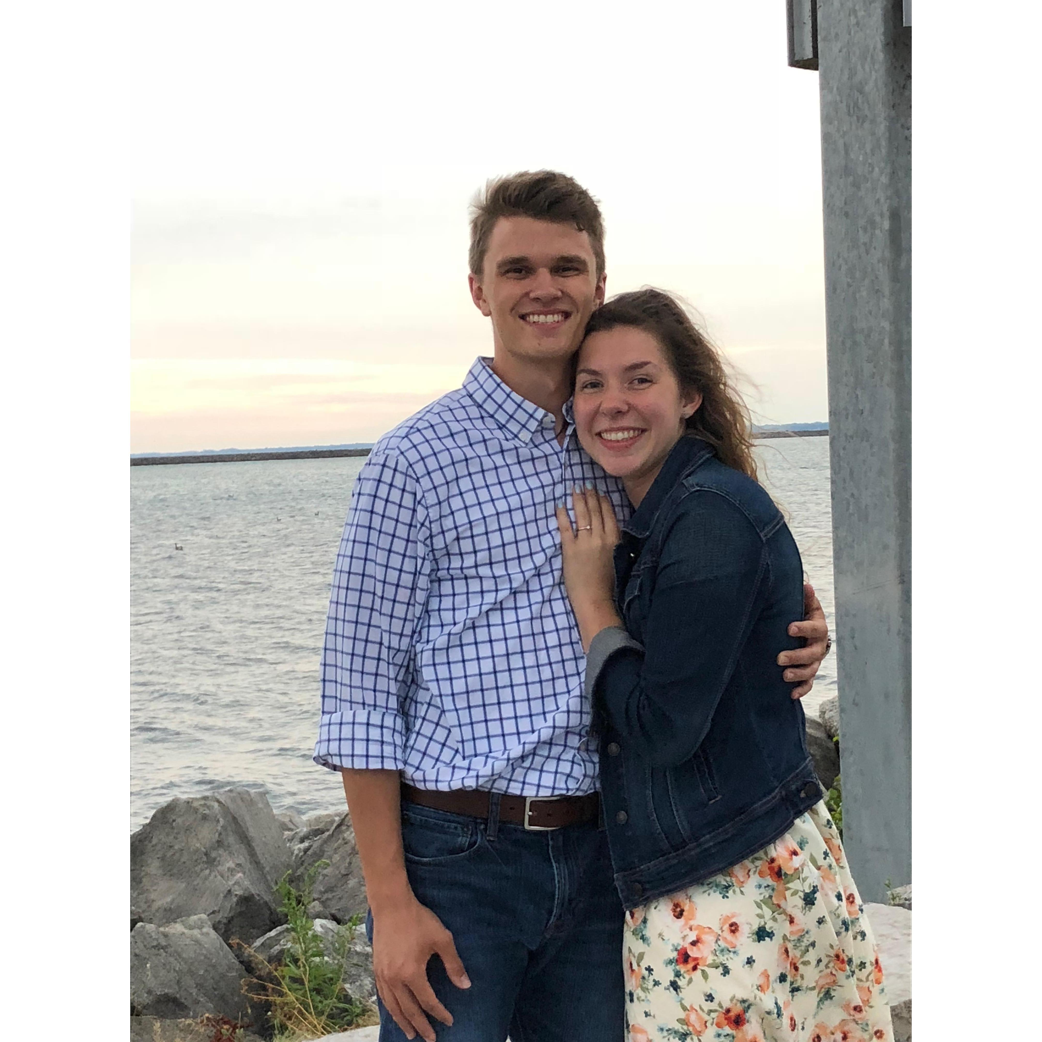 The evening we got engaged! - July 21, 2018