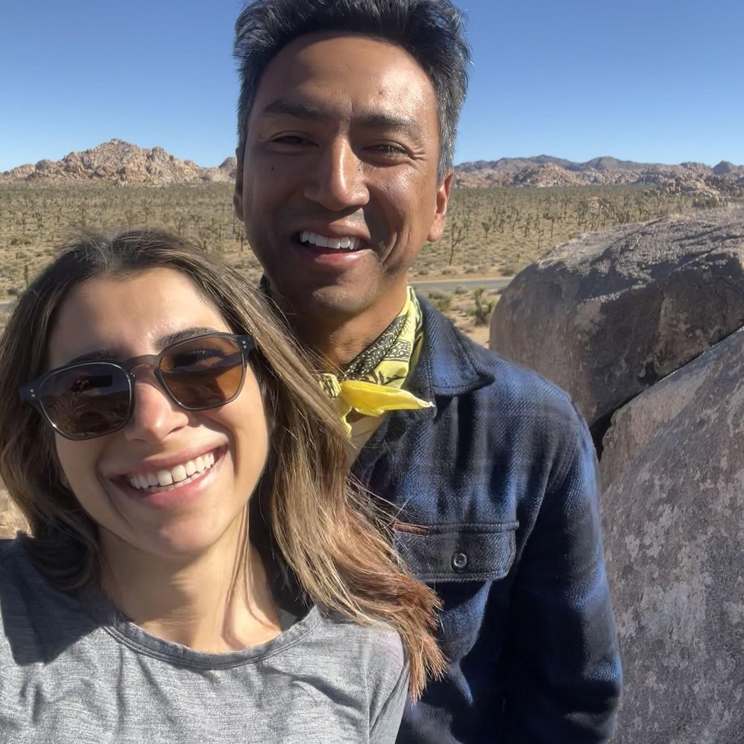 Celebrating our anniversary in Joshua Tree