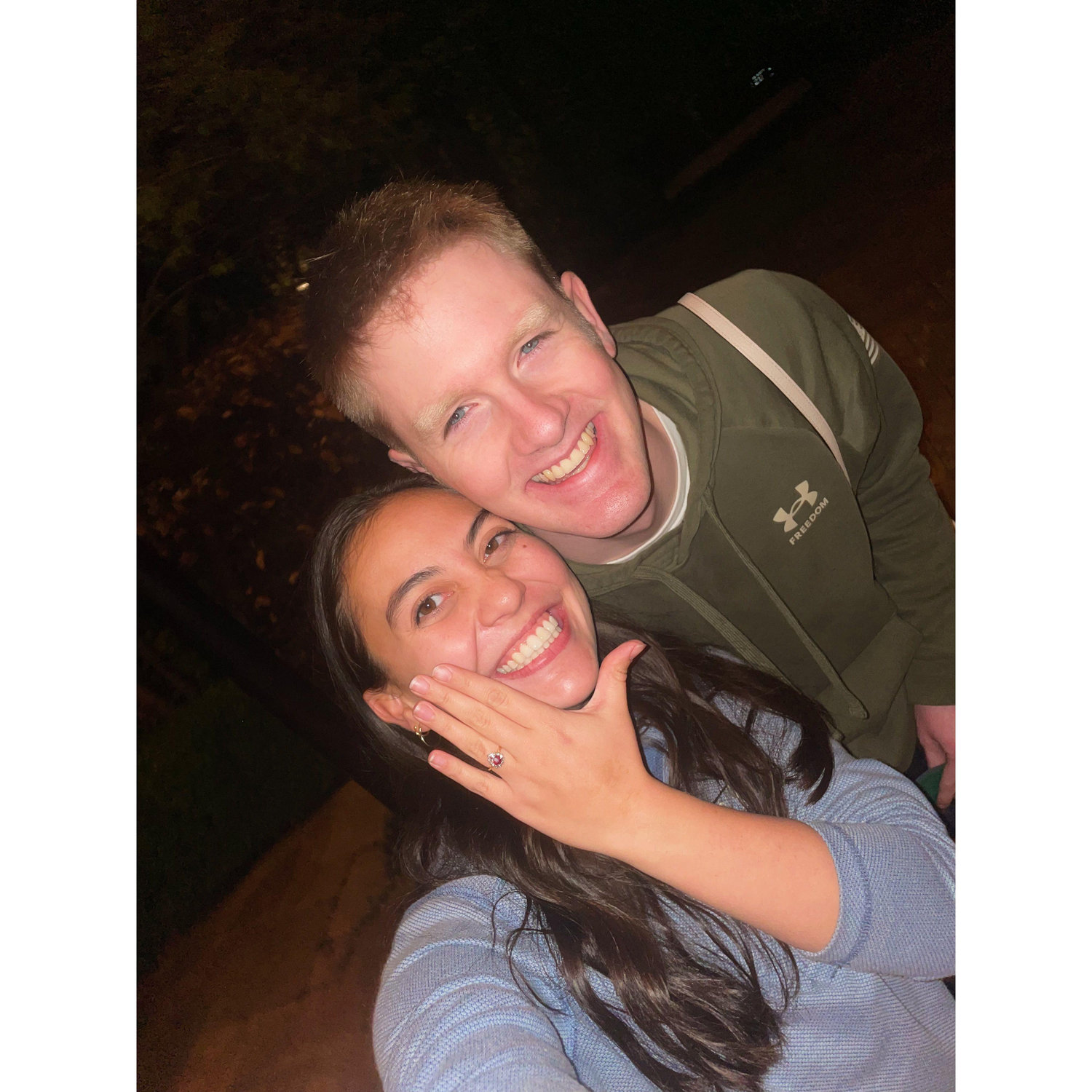 Right after we were engaged