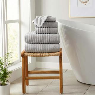 Karina 6-Piece Combed Cotton Bath Towel Set