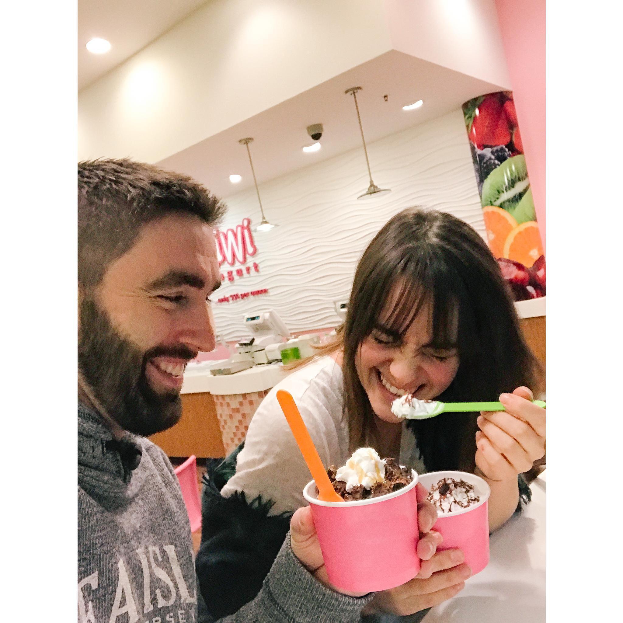 One of way too many froyo dates