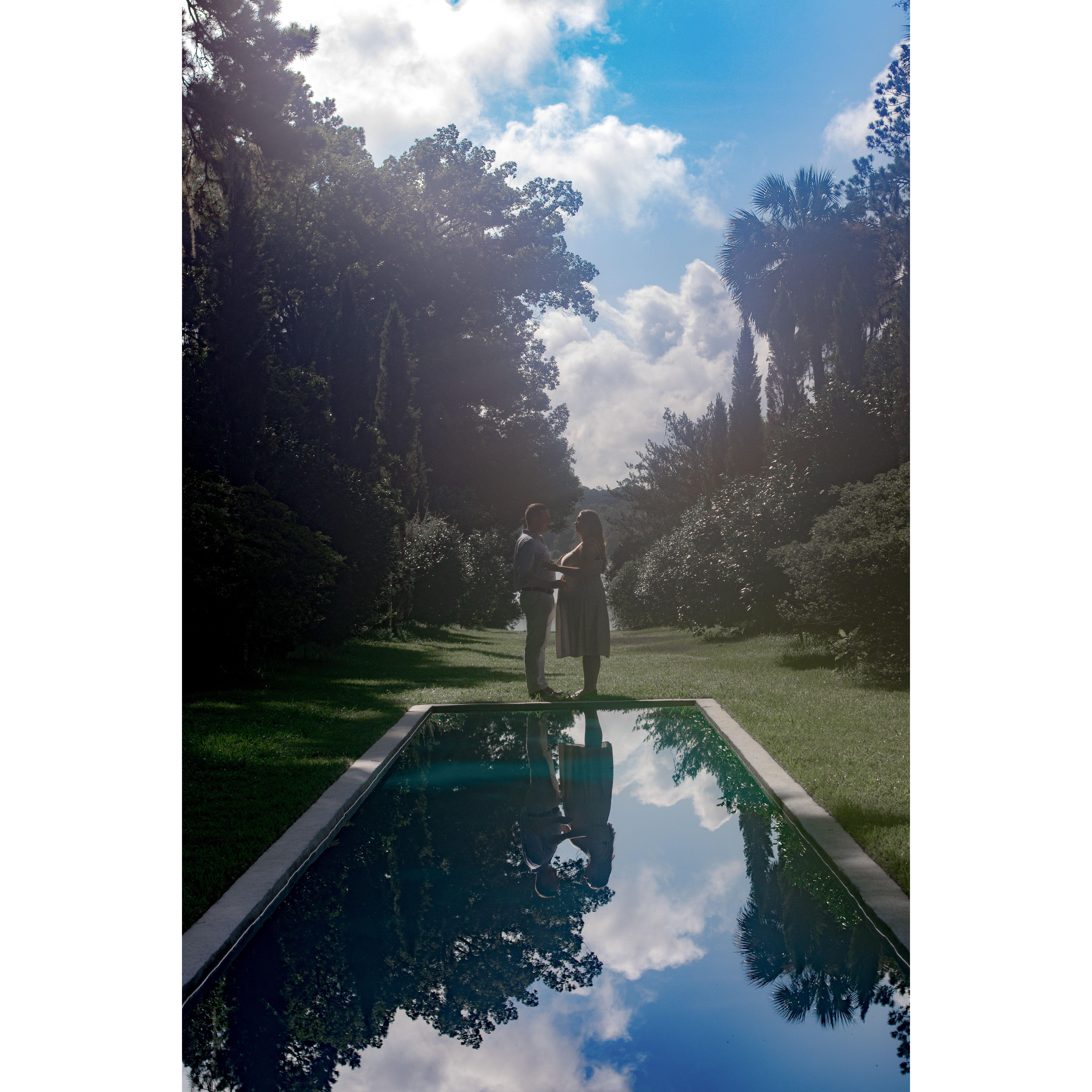 Engagement Photos taken at Maclay Gardens
