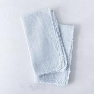 Fog Blue Linen Napkins (Set of 2)