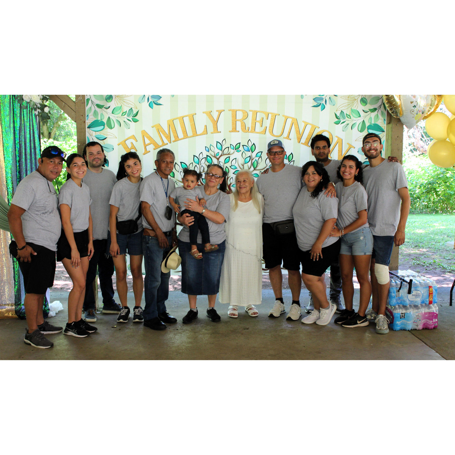 Reunion familiar en Redding, Pensylvania.