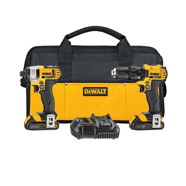 DEWALT 20V MAX Impact Driver and Drill Combo Kit (DCK280C2)