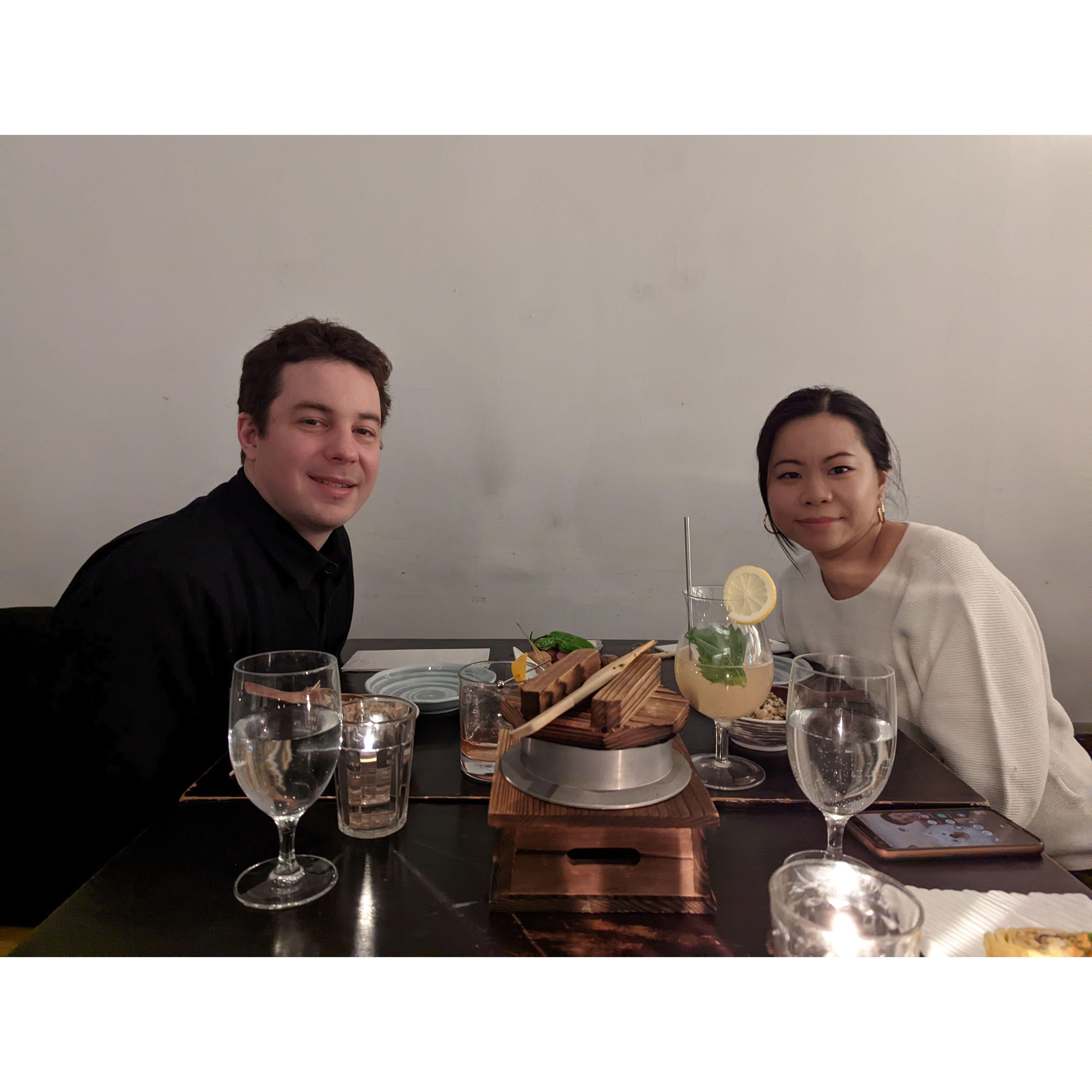 Celebrating Pearly's birthday at Bohemian in 2022