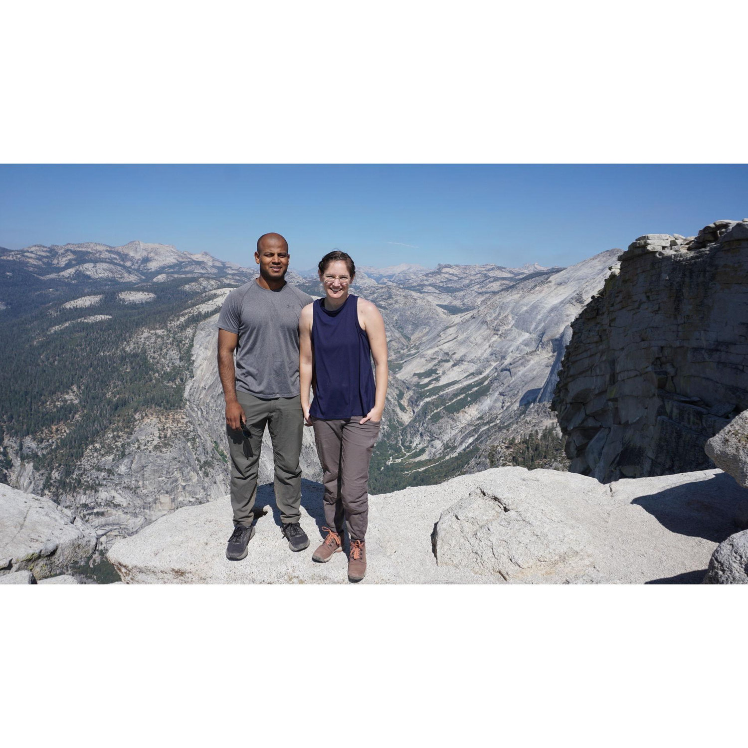At the top of half-dome