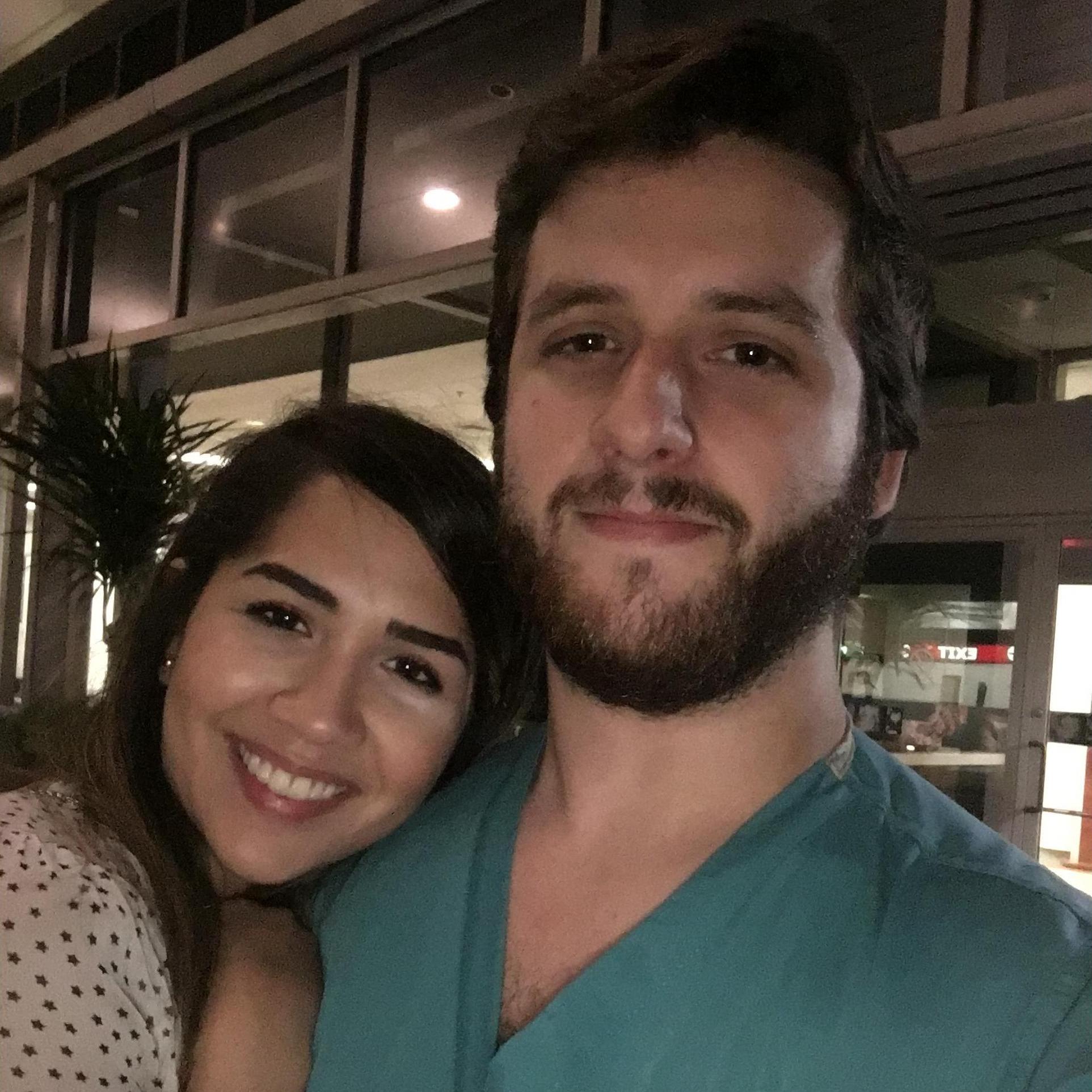 Outside Jefferson Hospital. Daniel was working that night!