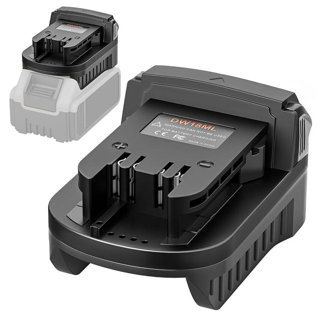 Battery Adapter for DeWalt to Milwaukee,18 20V Lithium Battery Converter for M18 Cordless Power Tool (Adapter only)