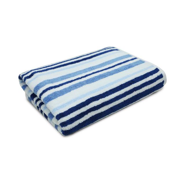 Charter Club Elite Cotton Tri-Stripe 30" x 56" Bath Towel, Created for Macy's