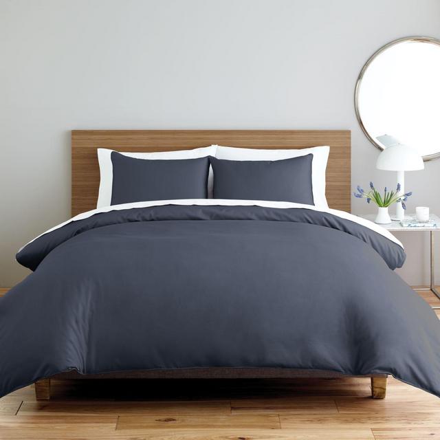 Nestwell™ Solid Sateen 2-Piece Twin Duvet Cover Set in Folkstone Grey