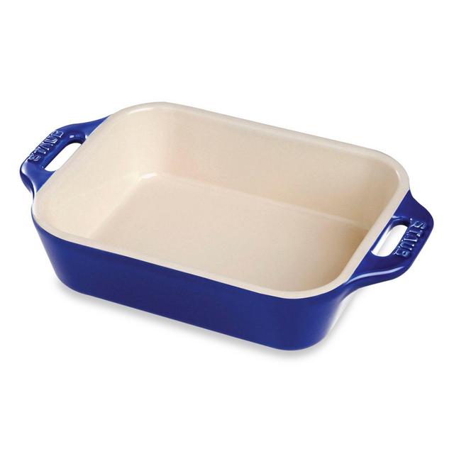 Staub 2.5-Quart Rectangular Baking Dish in Dark Blue
