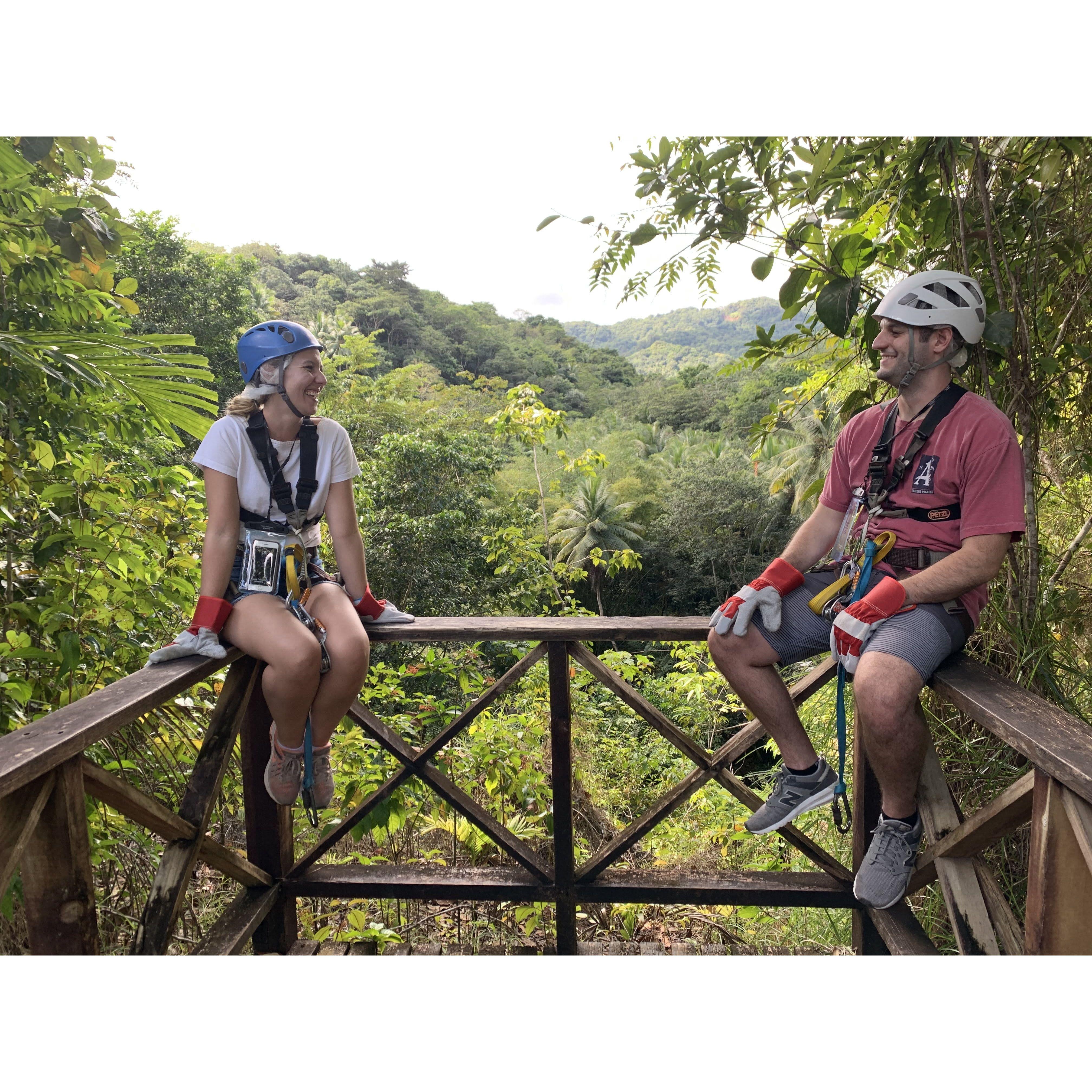 Ziplining in St. Lucia