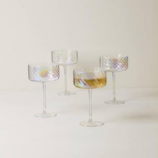 Tuscany Classics Iridescent Coupe Glass, Set of 4