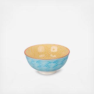 Waves Printed Bowl, Set of 4