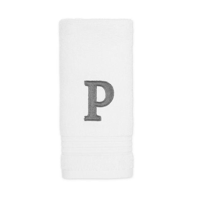 Avanti Monogram Block Letter "P" Fingertip Towel