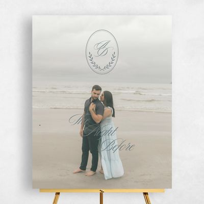 Steel Gray, Grey Wedding Sign - Clyde Photo