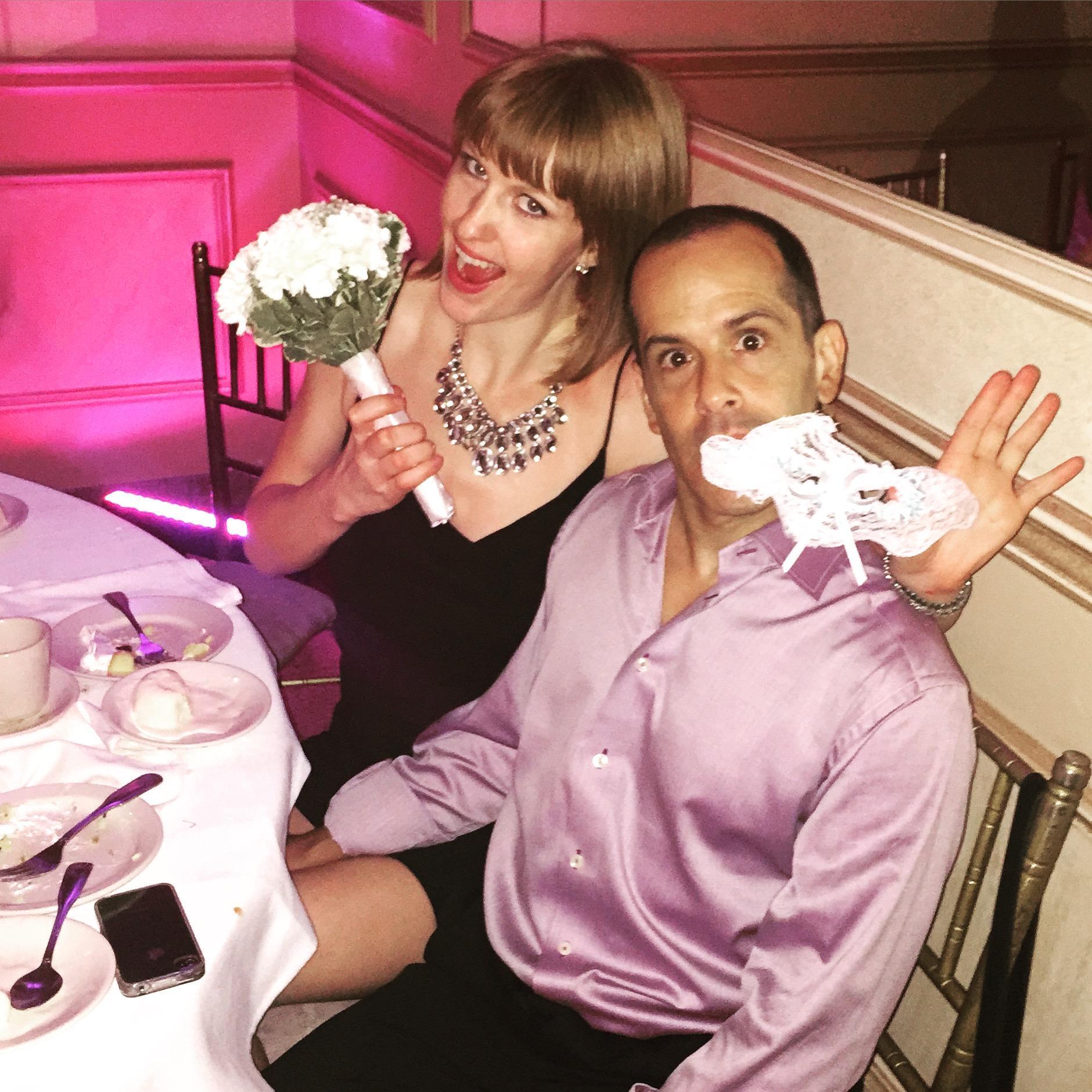 Guess who caught the bouquet AND the garter at the Luna Wedding?!