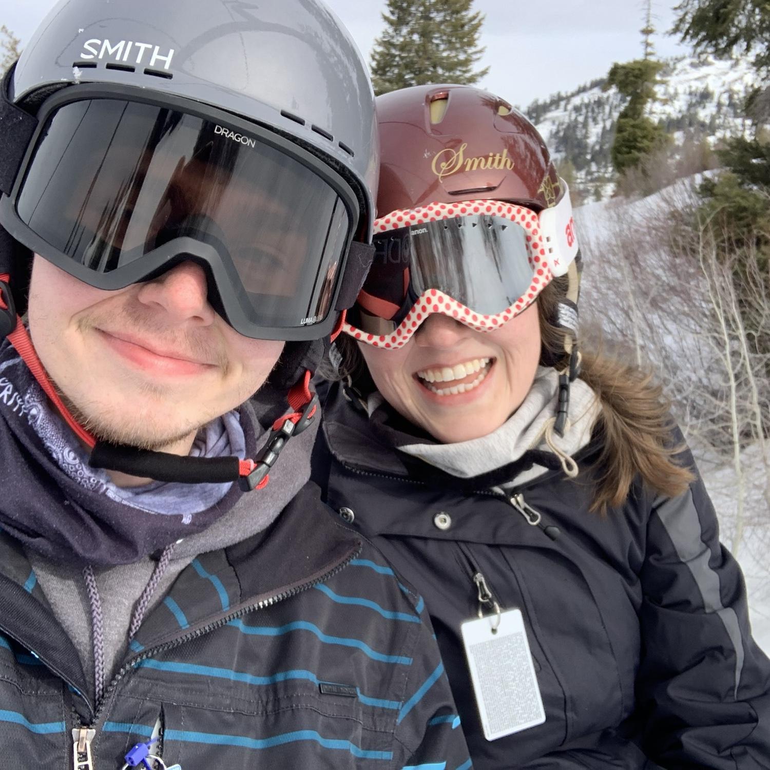 Don’t tell younger Sam that she is marrying a snowboarder