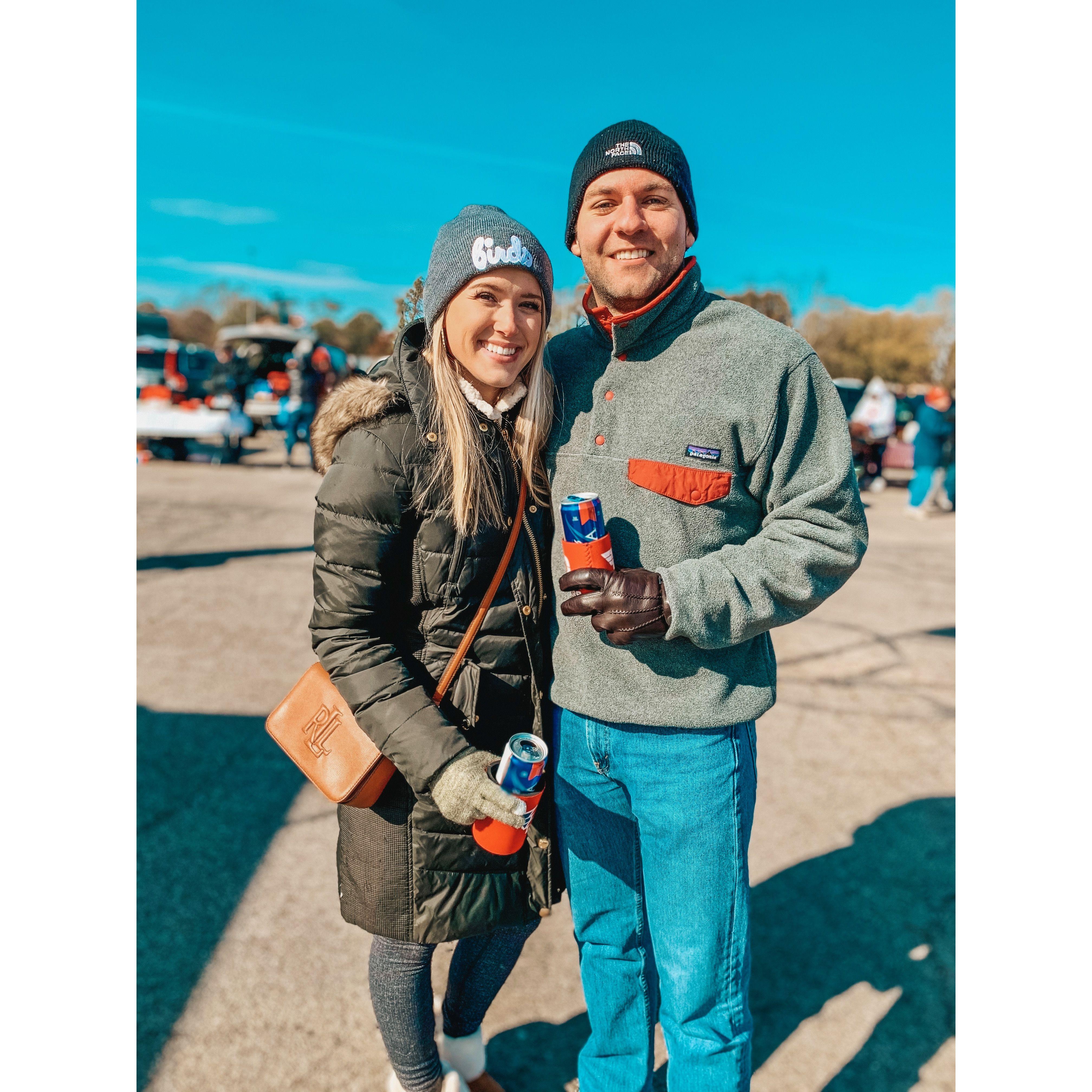 Jack Alber's (my sister's boyfriend) football game in Dayton, OH.  He scored his first D1 touchdown this day!