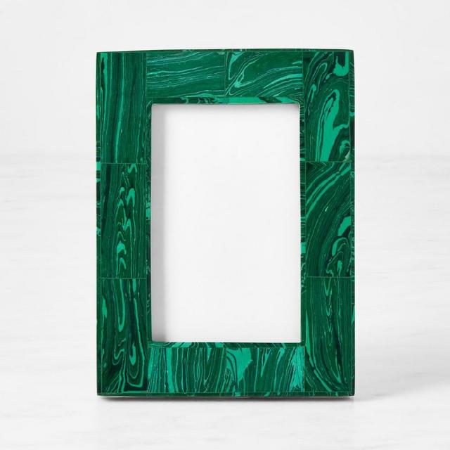 Olten, Malachite Marbled, Frame, 4"X6", Synthetic Stone.
