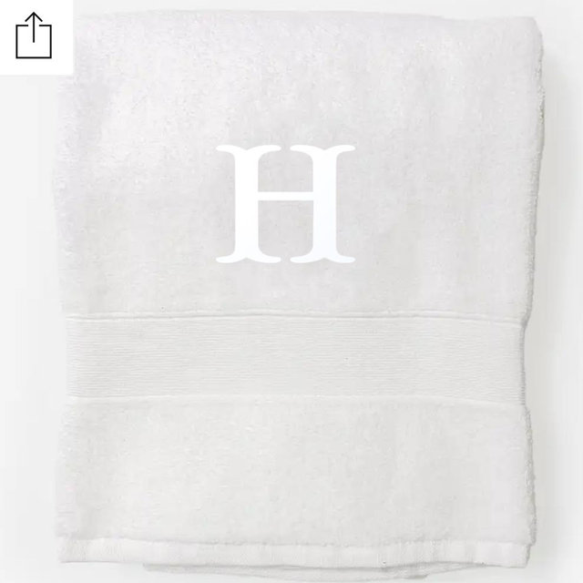 Monogrammed Bath Towel