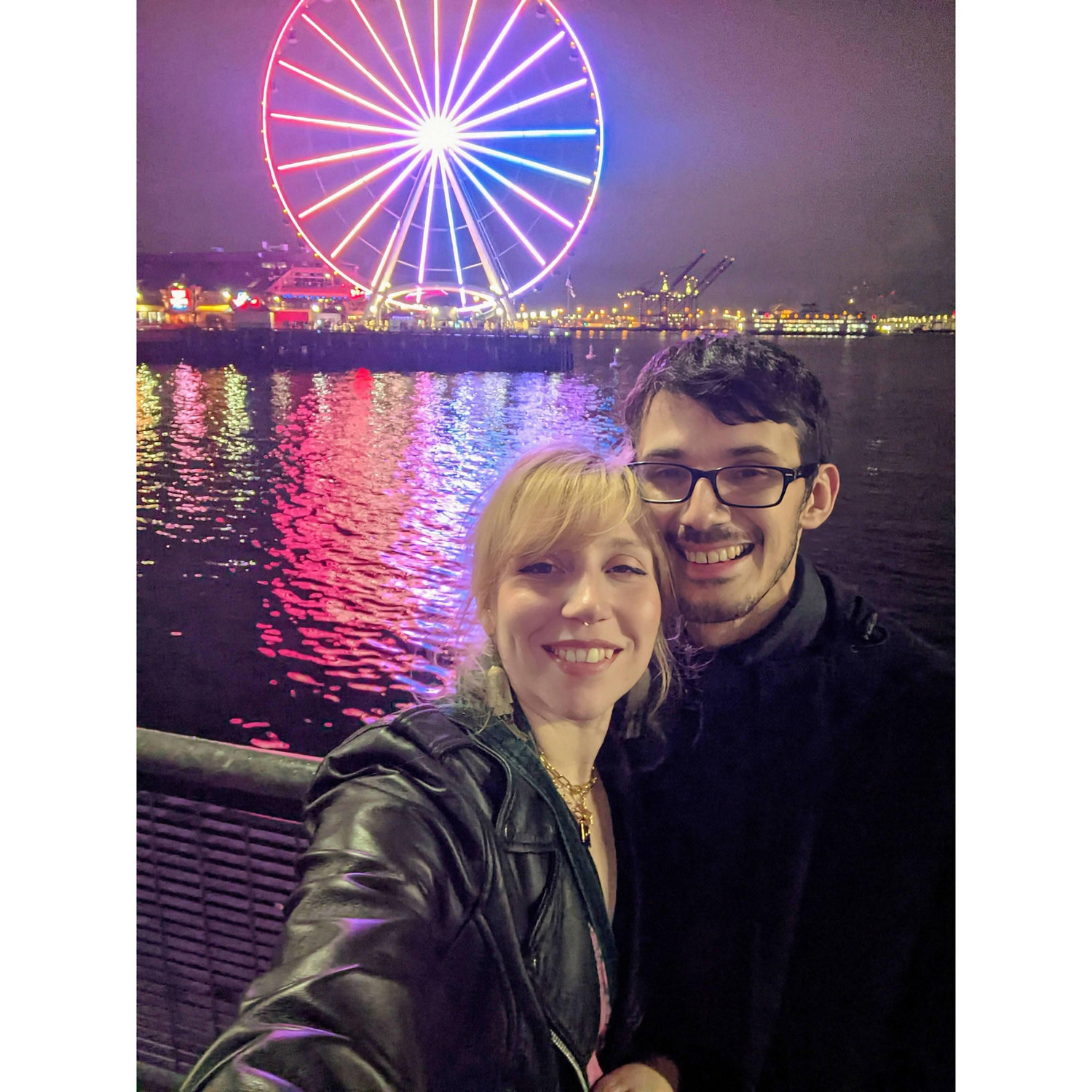 Moments before he proposed!