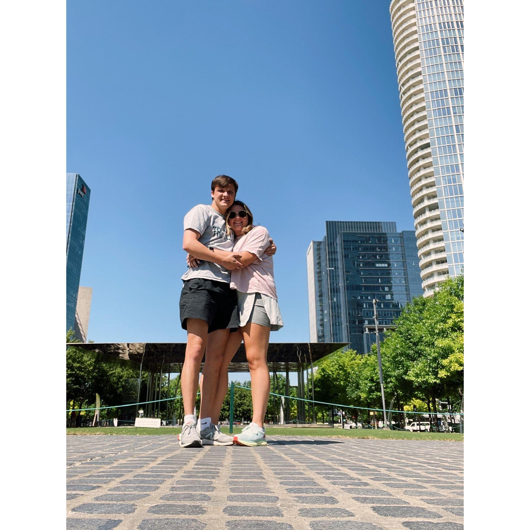 May 2021- Grayson spent the week in Dallas where Calli got to show him her home!