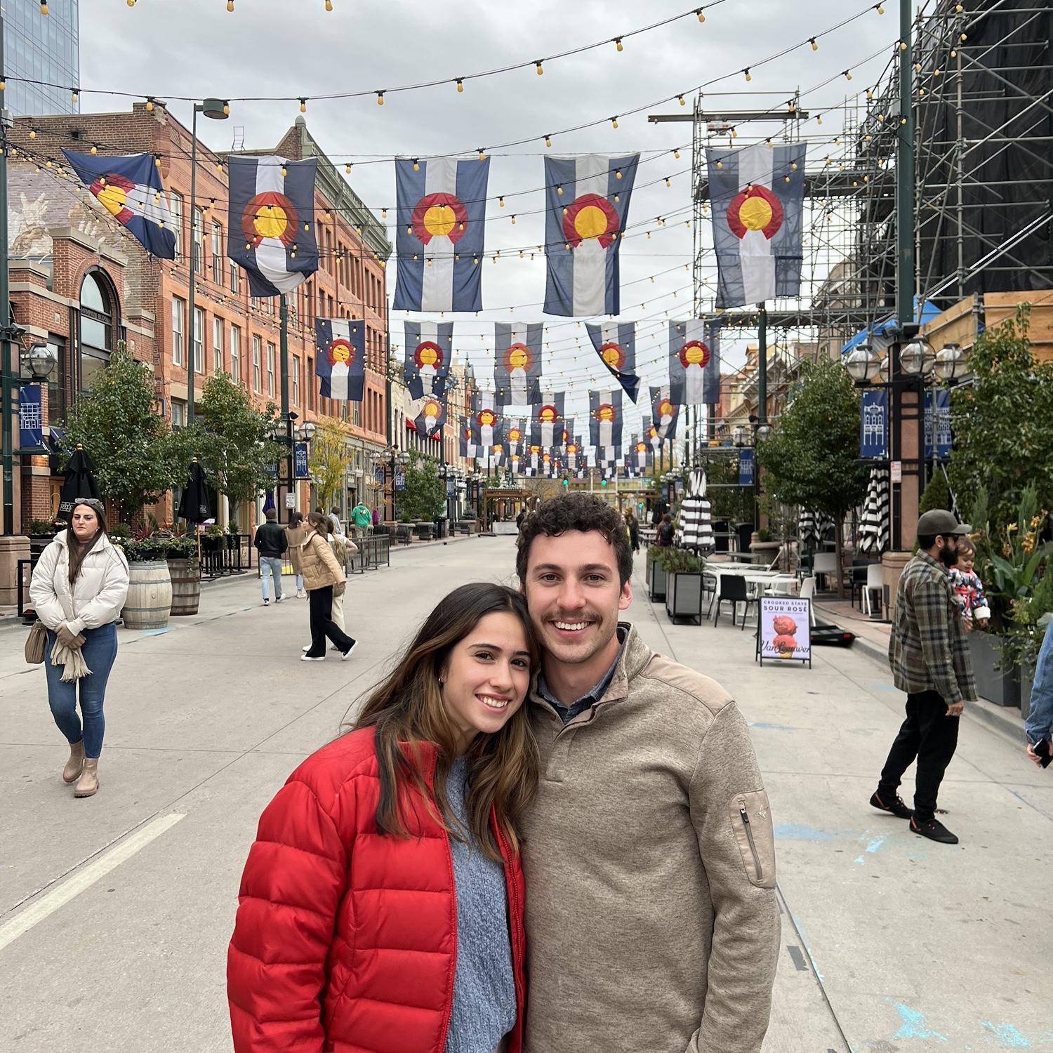Downtown Denver celebrating Katie's 21!