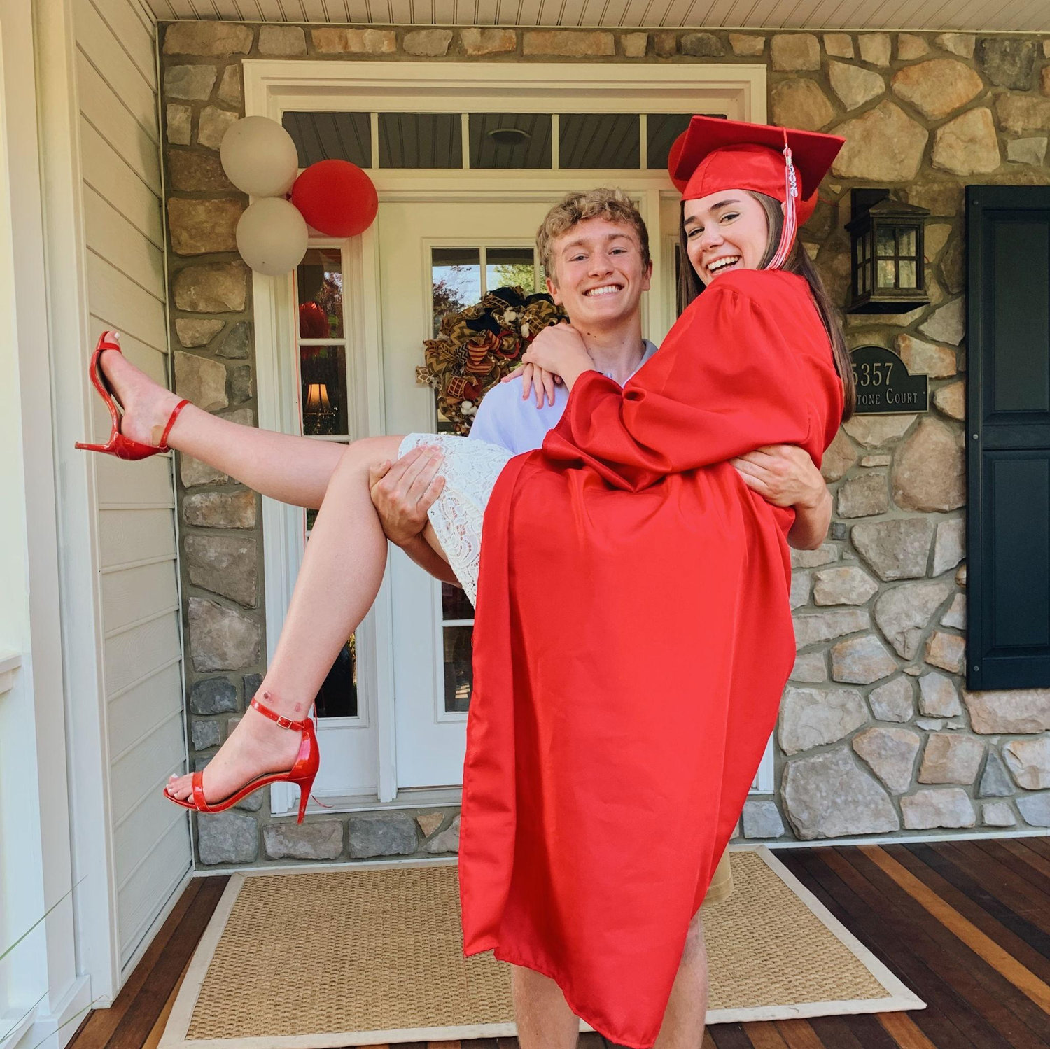 June 9th, 2020. Caroline's high school graduation, home style! COVID-19 had other plans, but being able to be together despite the situation made it 100x better :)