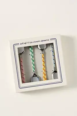 Cafe Violette Stainless Steel Spoons, Set of 4