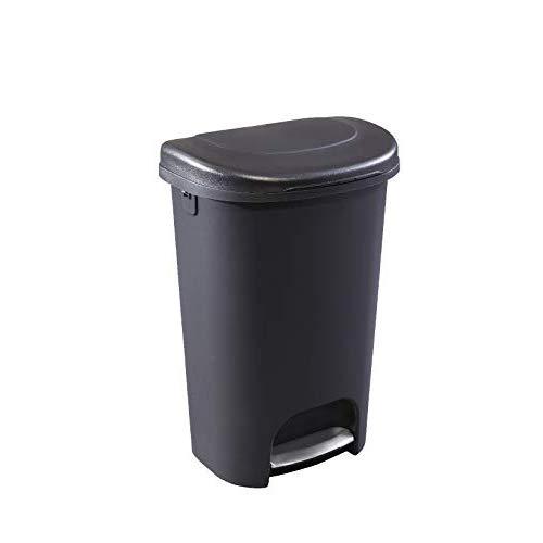 Rubbermaid NEW 2019 VERSION Step-On Lid Trash Can for Home, Kitchen, and Bathroom Garbage, 13 Gallon, Black